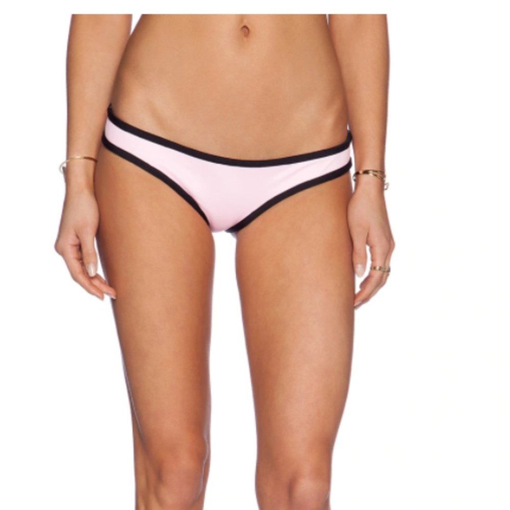 Lisa Lozano Baby Pink Neoprene Bikini Bottom